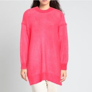Kenzo mohair blend long sleeve tunic sweater